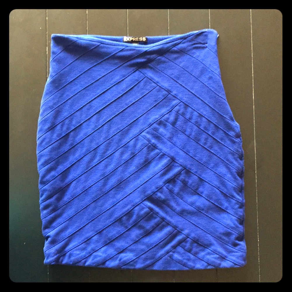 Express - Blue pencil skirt